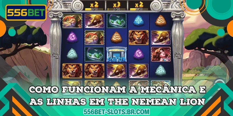 Como funcionam a mecânica e as linhas em The Nemean Lion